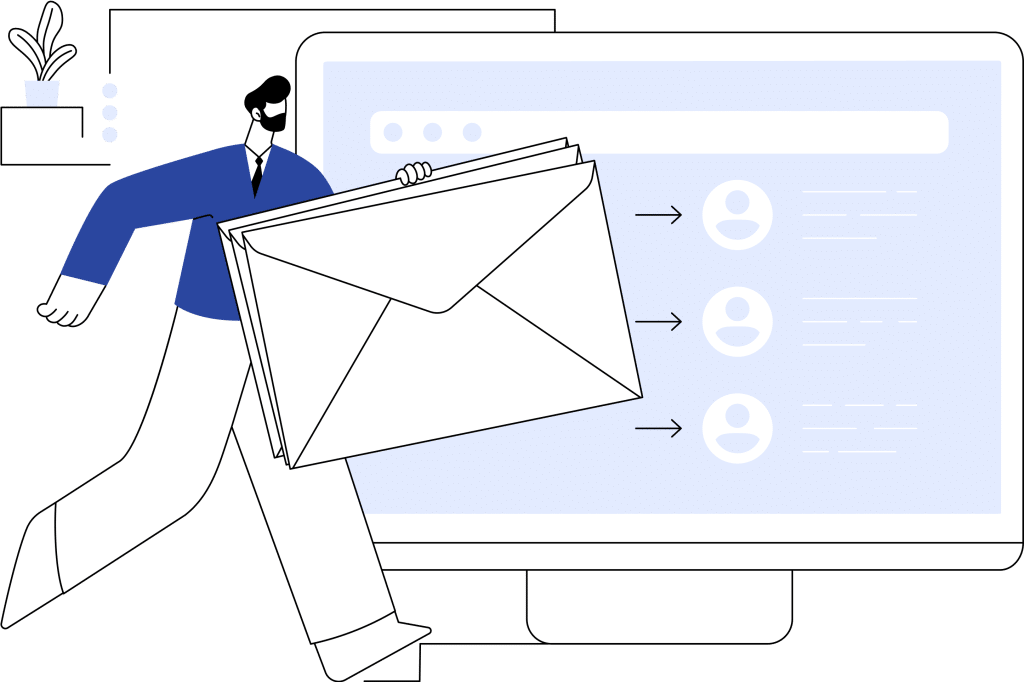 Interface Gallia - aide à la relance des paiements et bibliothèque de mails