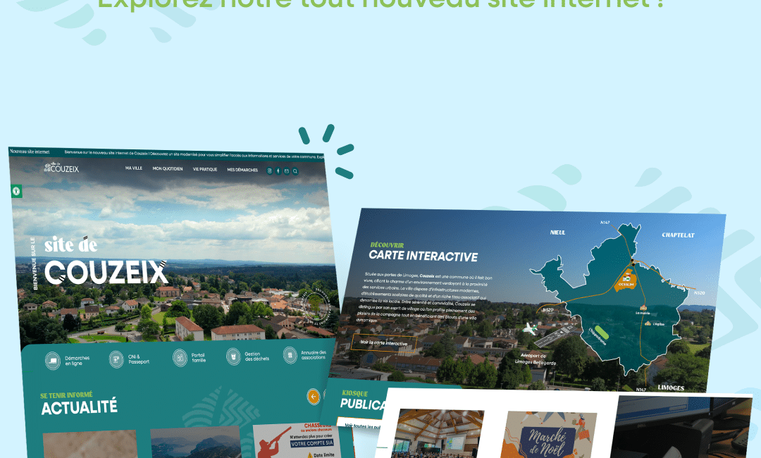 Site internet mairie : Couzeix fait peau neuve
